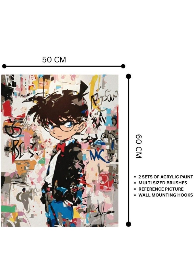 DIY Puzzle Paint by Numbers Canvas Kit For Kids - Image 5